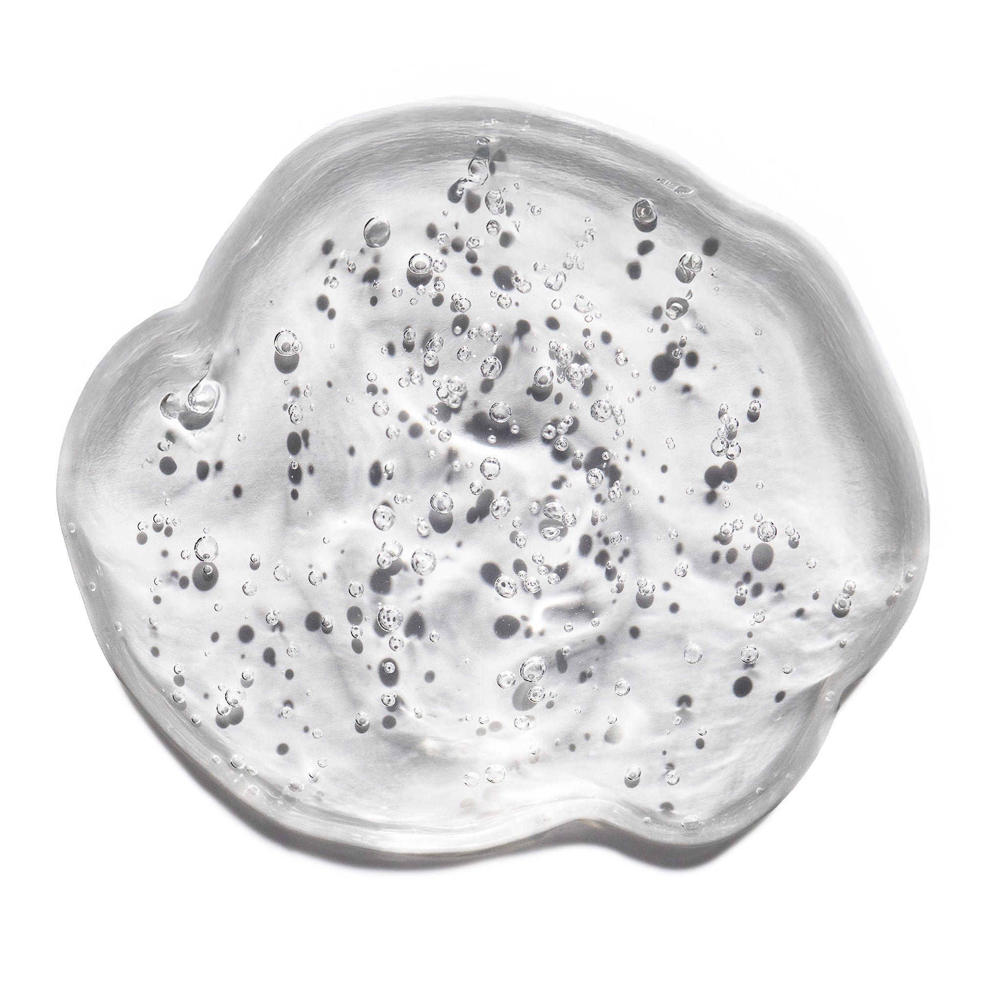 Close-up swatch of Indie Lee Morning Dew Gel Cleanser on a white background