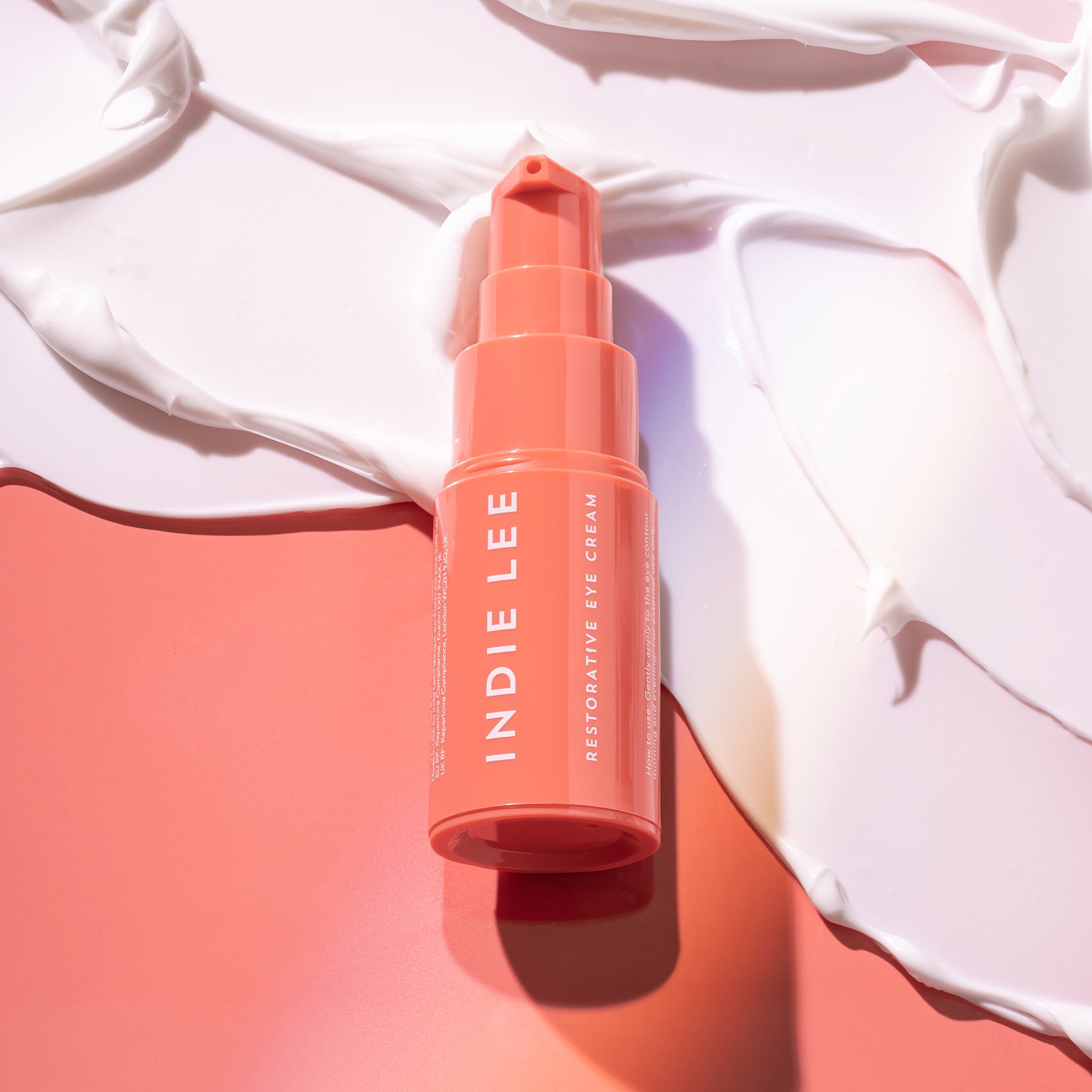 Bottle of Indie Lee Restorative Eye Cream