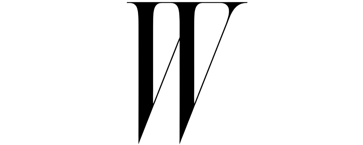 Black 'W' logo on a white background