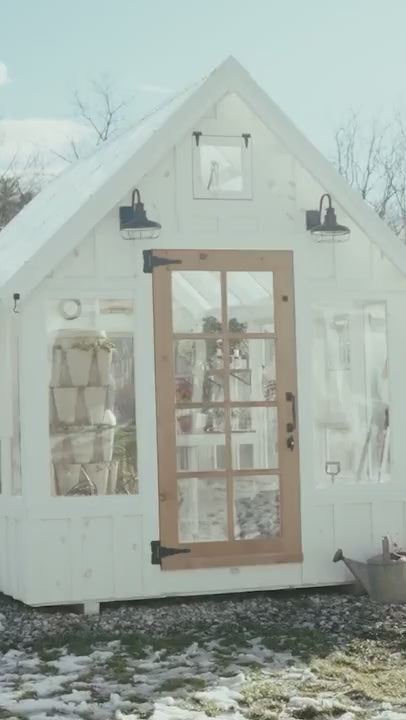 Video of Indie Lee's greenhouse with plants growing inside